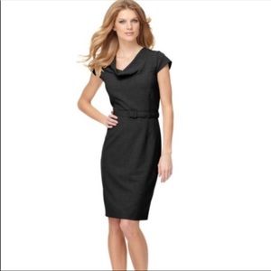 Calvin Klein Belted Cowl Neck Dress